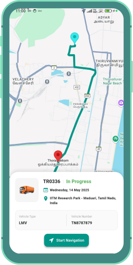 Driver App Interface